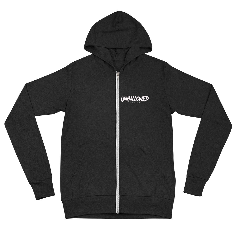 Raven Unisex zip hoodie