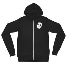 Load image into Gallery viewer, Doll Face Unisex zip hoodie
