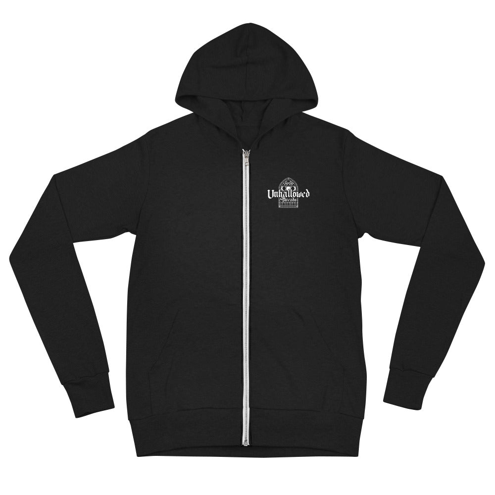 Death Moth Unisex zip hoodie